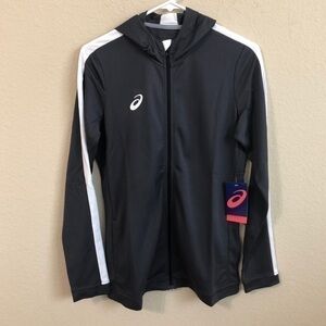 ASICS Hoodie Elevated Neck Zip Up Athletic NWT